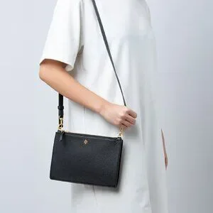 Tory Burch ☆ BLAKE DOUBLE ZIP SLIM CROSSBODY ☆ 薄型・ 軽量 TORY BURCH トリーバーチ DOUBLE ZIP SLIM CROSSBODY ショルダー